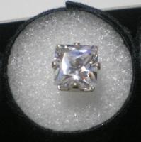 スタッドピアス 【SILVER】 【ジルコニア】 【SQUARE】 【6mm】