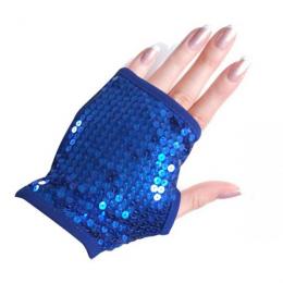 スパンコール グローブ 【ブルー】