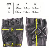 フィンガーレス　レザーグローブ　【Size L】