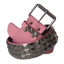 メタルベルト (ピンク) 極太