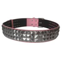 メタルベルト (ピンク) 極太