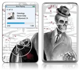 【GelaSkins】 Osteology - iPod保護シール 30,60,80GB用